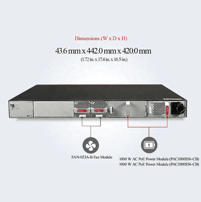 48*10/100/1000BASE-T ईथरनेट पोर्ट और 4*10GE SFP पोर्ट LACP फ़ंक्शन के साथ PoE स्विच