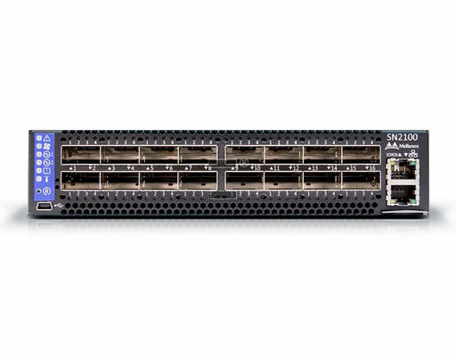 SN2100 100 GbE स्विच 16x 100 GbE QSFP28 बड़े पैमाने पर उद्यमों के लिए स्पीड नेटवर्क