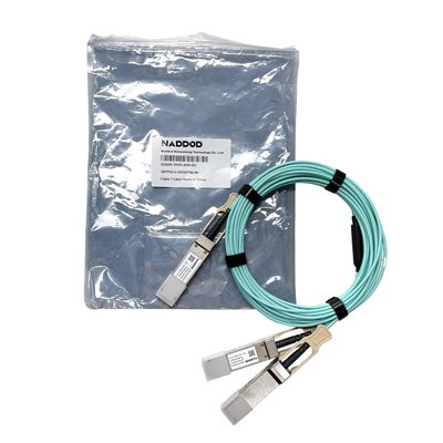15m 200Gb/S 400Gb/S QSFP-DD IB HDR सक्रिय ऑप्टिकल केबल Mellanox के लिए AOC केबल