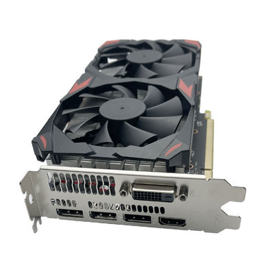पीसीआई ई 3.0x16 कार्ड बस AMD RX580 4GB ग्राफिक्स कार्ड वर्कस्टेशन डेस्कटॉप के लिए