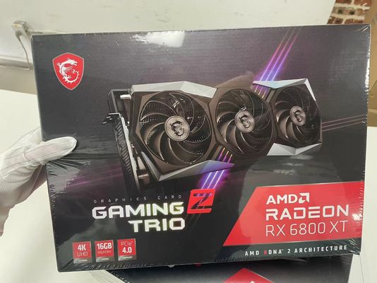 GDDR6 256 बिट GPU कार्ड RX 6800 XT 2NS गेमिंग वीडियो कार्ड