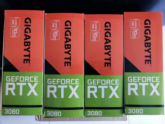 1710Mhz कोर क्लॉक GPU कार्ड गीगाबाइट GeForce RTX 3080 गेमिंग वीडियो कार्ड