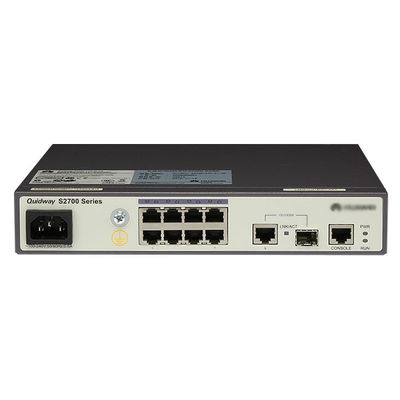 S2700-9TP-SI-AC 8 पोर्ट ईथरनेट 10/100 नेटवर्क स्विच 32 Gbit/s स्विचिंग क्षमता के साथ